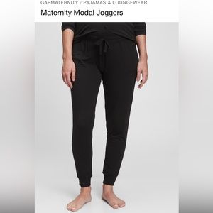 Gap Maternity modal joggers black NWT